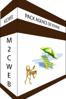 Pack Création Site Web Agence De Voyages Basic