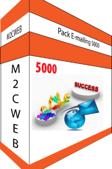 Pack 5 000 emails